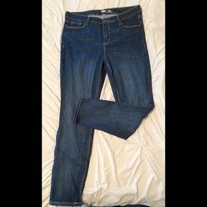Dark Wash High Rise Super Skinny Jeans